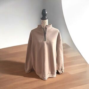 ROYLAMP Women's Oversized Half Zip Pullover XL